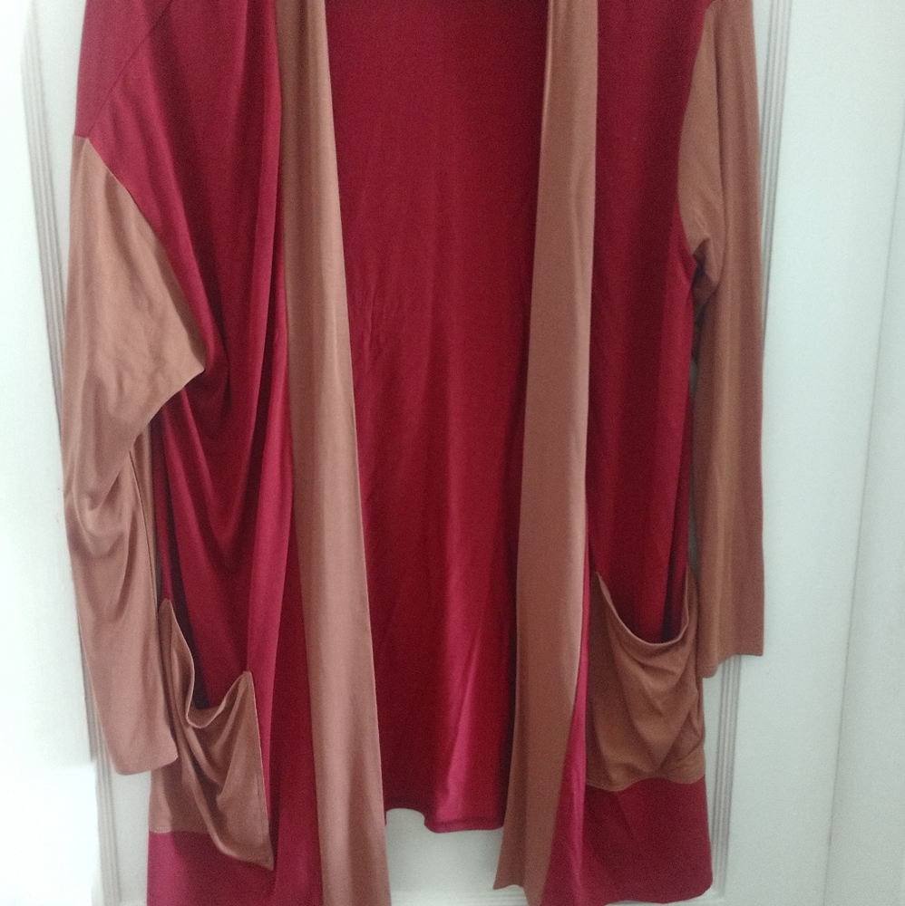 NWOT Anthro Color Block Robe - Picture 4 of 8